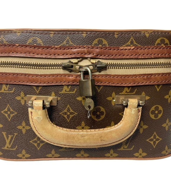 RARE Authentic Vintage Louis Vuitton Monogram Trunk Carry On Travel Suitcase Bag - Picture 12 of 16